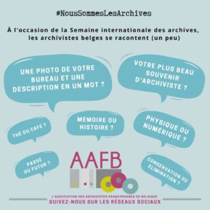 Semaine internationale des archives : les archivistes belges se racontent
