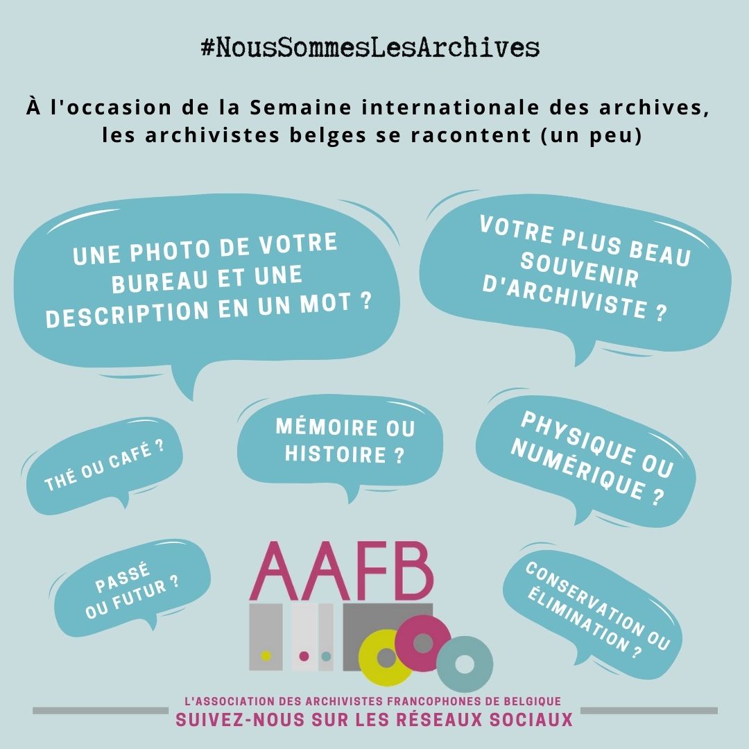 Semaine internationale des archives : les archivistes belges se racontent