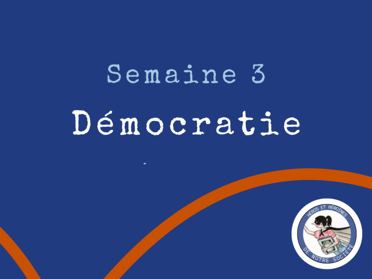 Campagne de sensibilisation : Semaine démocratie
